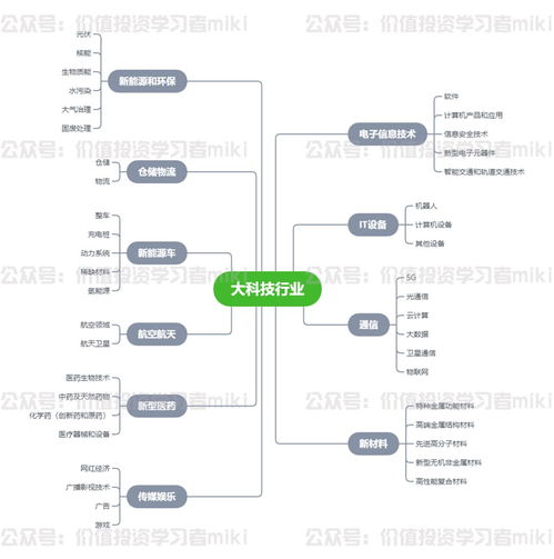 大科技行業(yè)細(xì)分及賽道龍頭 上